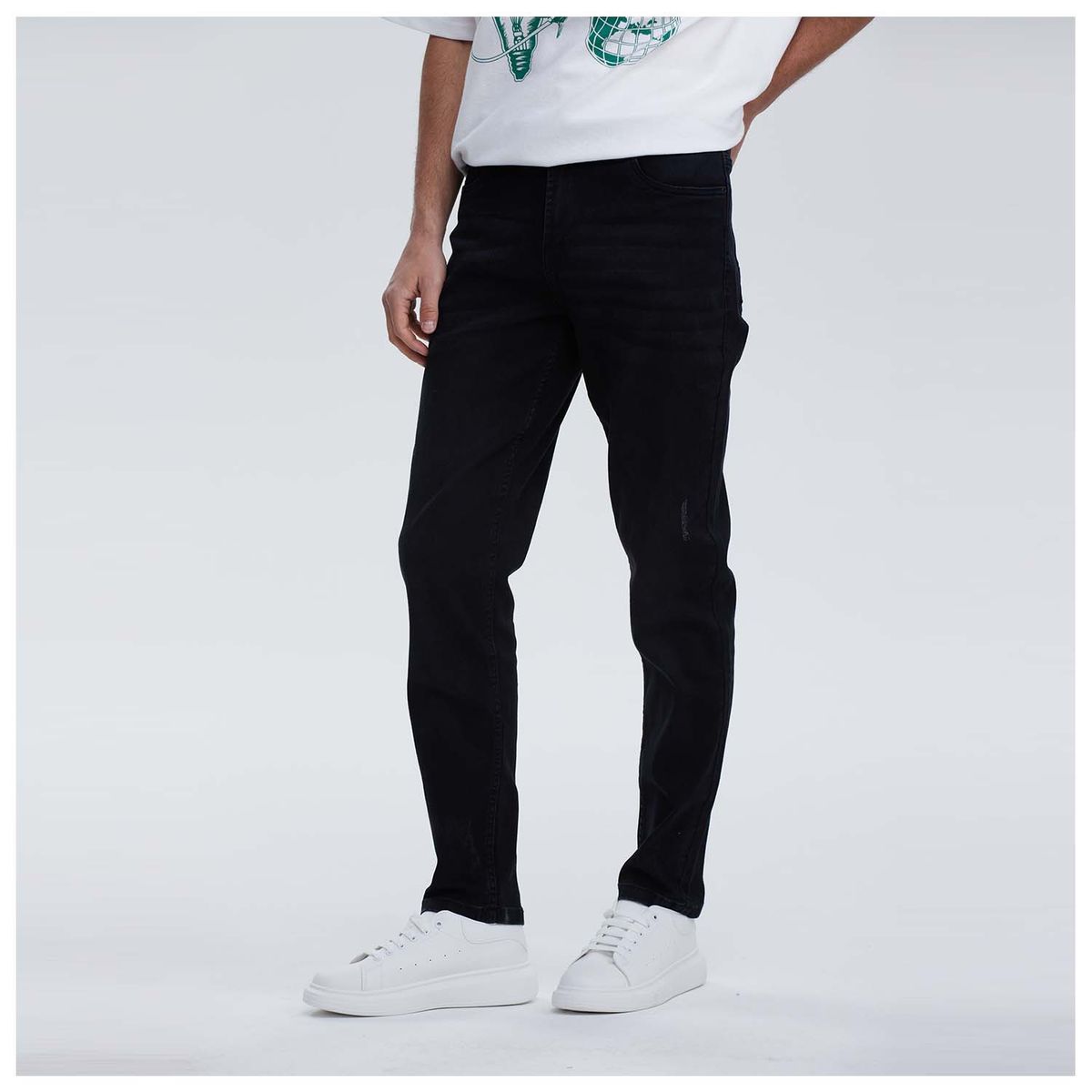 FASHION'S PARK - Jeans Hombre Slim Lavado Negro Fashion's Park