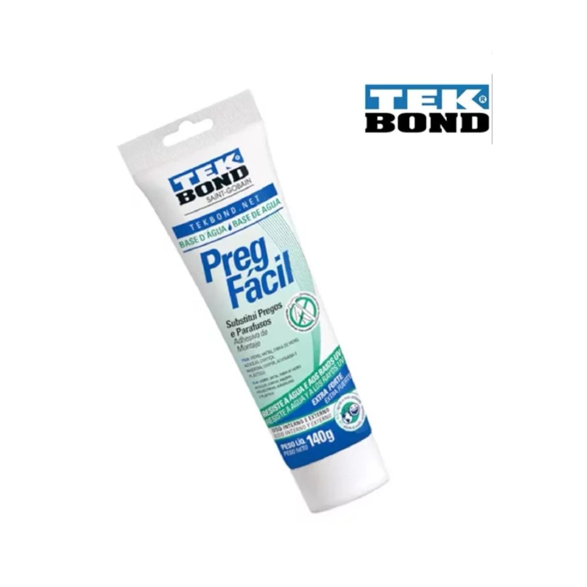 TEKBOND - Adhesivo De Montaje Sin Clavos Pega Facil 140g Tekbond Tubo.