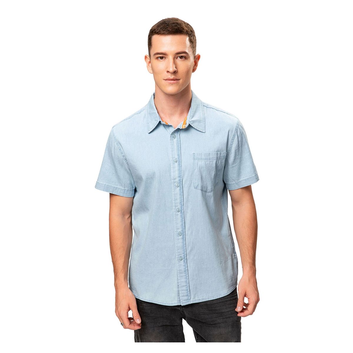 FASHION'S PARK - Camisa Strech Azul Claro Fashion's Park