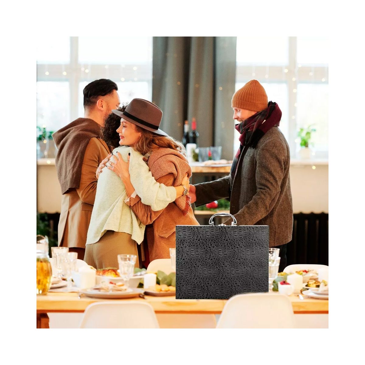 GENERICO - Set 24 Piezas Cuchillería Cubiertos De Lujo Maleta