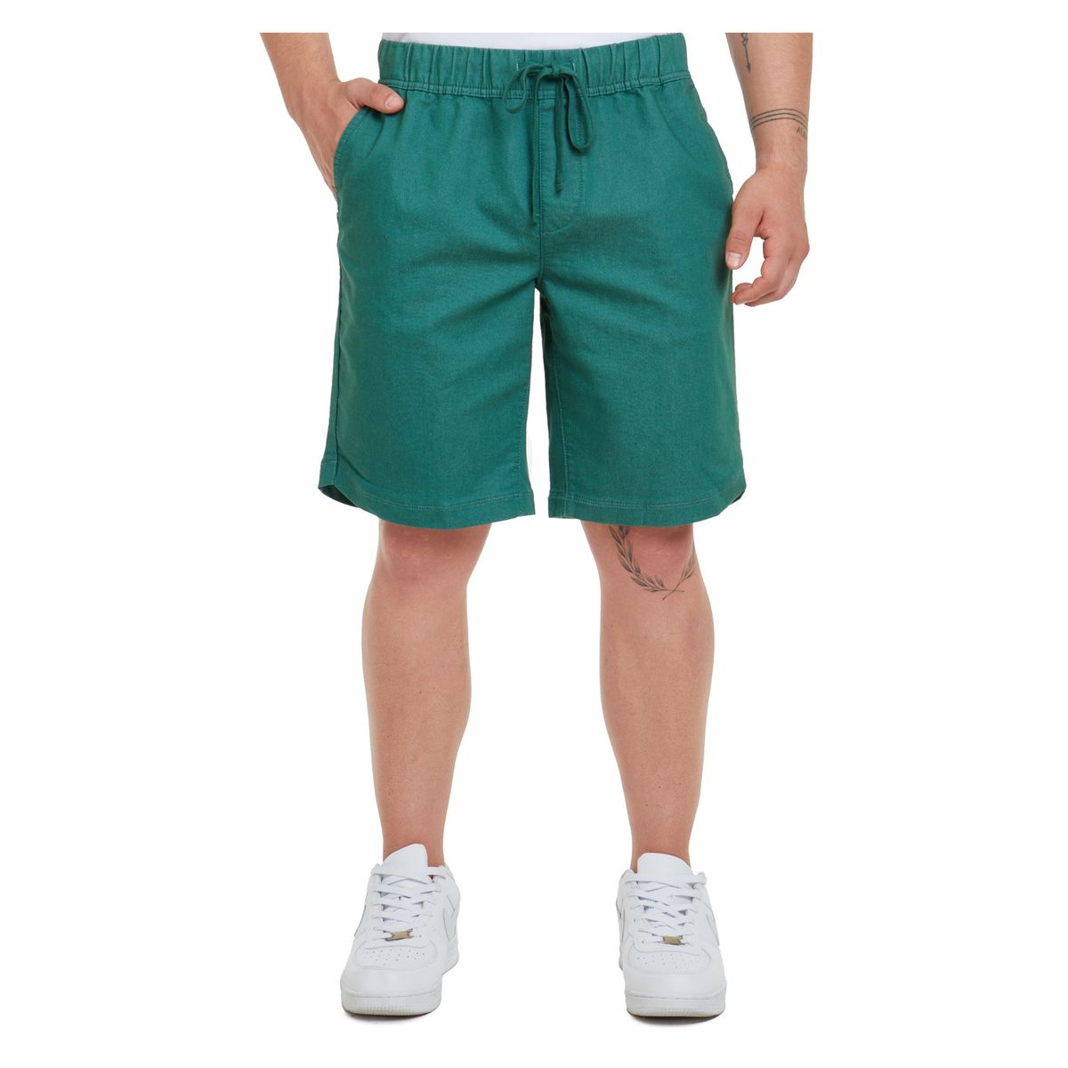 FASHION'S PARK - Bermuda Buzo Color Verde Fashion's Park