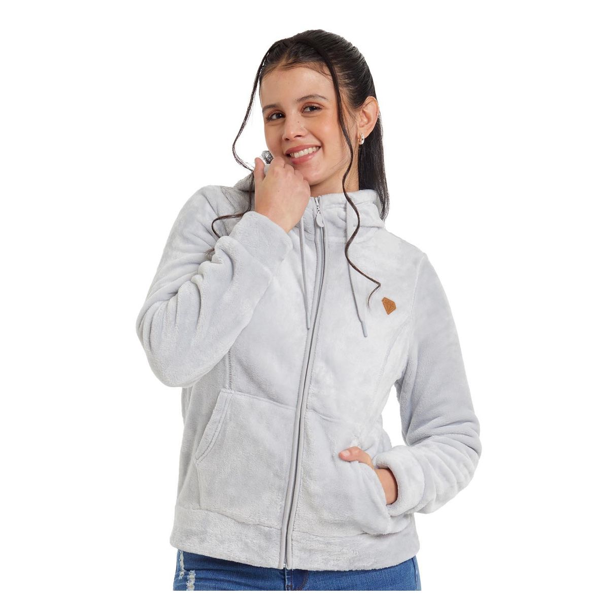 FASHION'S PARK - Polar Mujer Básico Gris Perla Fashion's Park
