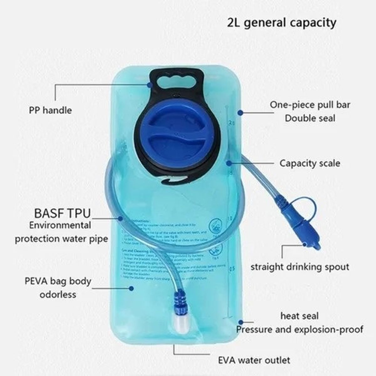 GENERICO - Bolsa De Hidratación 2 L Camelback Sendero Trekking Running