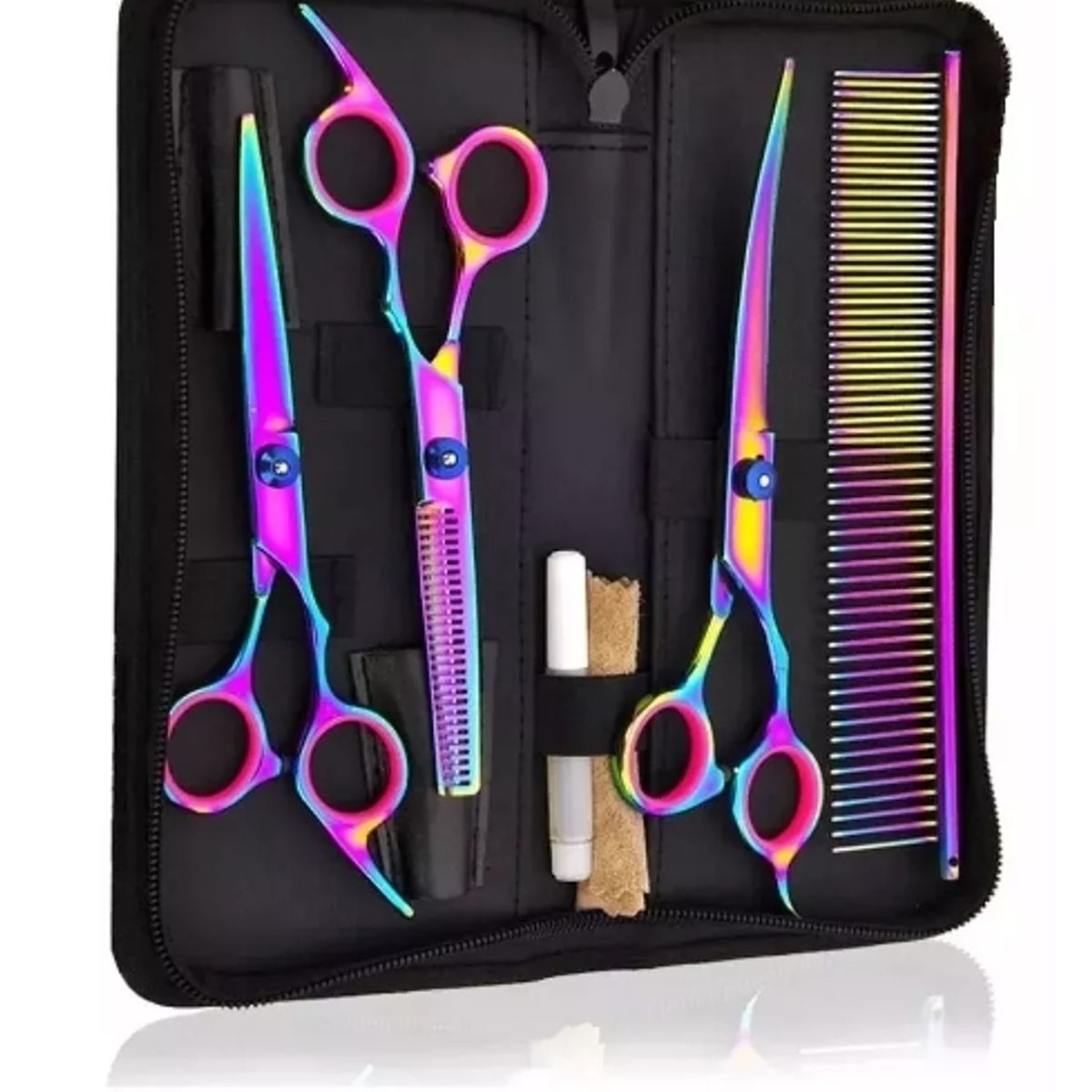 GENERICO - Set Tijeras Barberia Accesorios Cortar Tijeras Peluqueria Profesional
