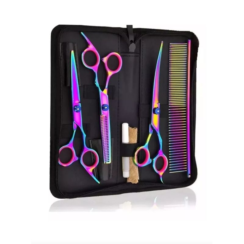 GENERICO - Set Tijeras Barberia Accesorios Cortar Tijeras Peluqueria Profesional