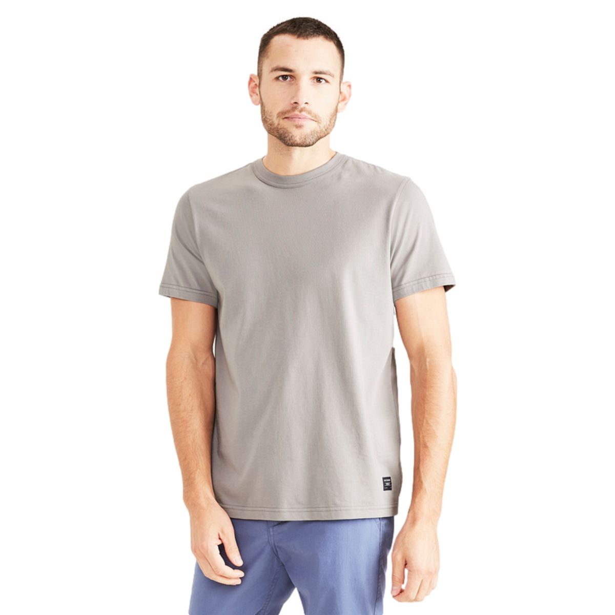 DOCKERS - Polera Hombre Original Tee Slim Fit Gris Dockers
