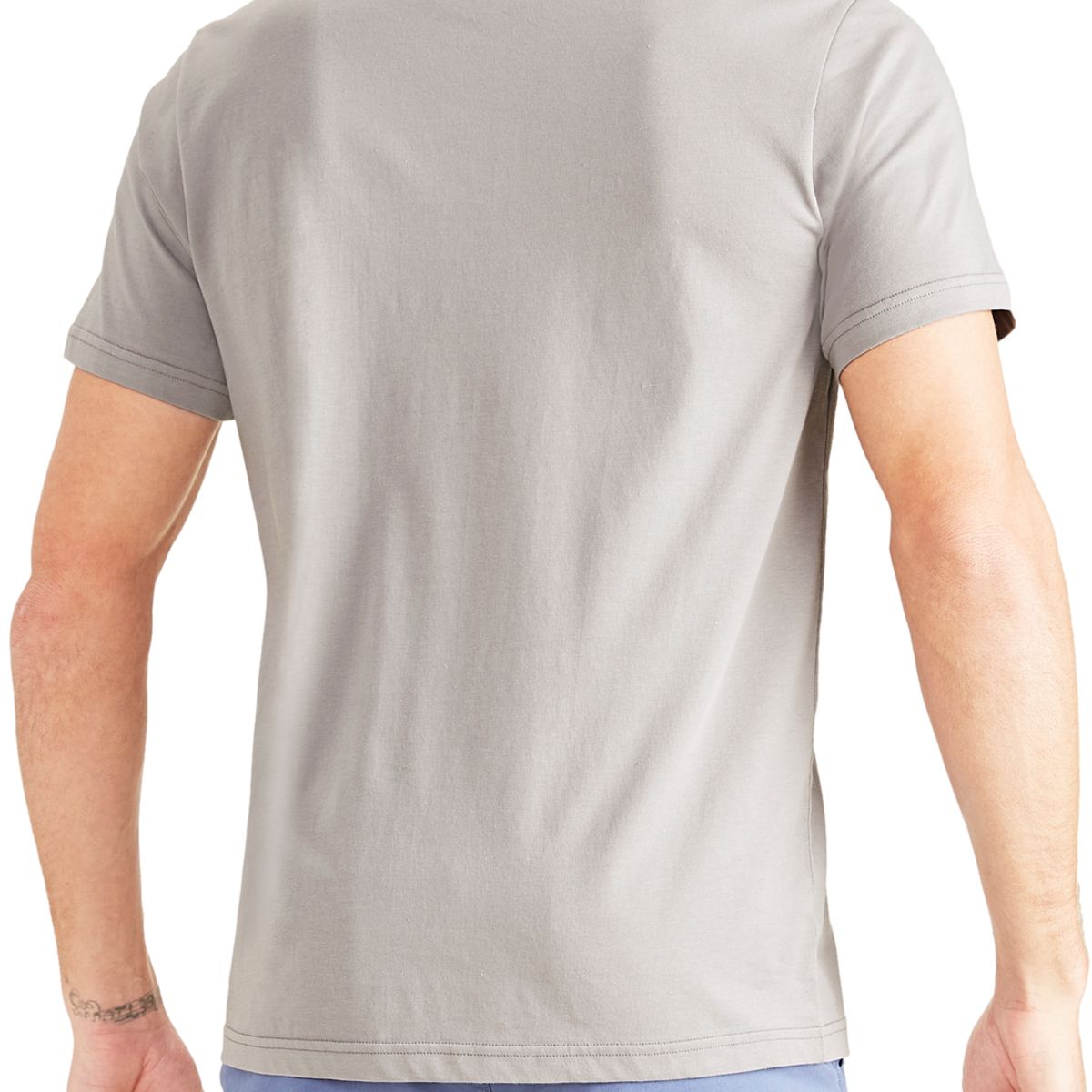 DOCKERS - Polera Hombre Original Tee Slim Fit Gris Dockers