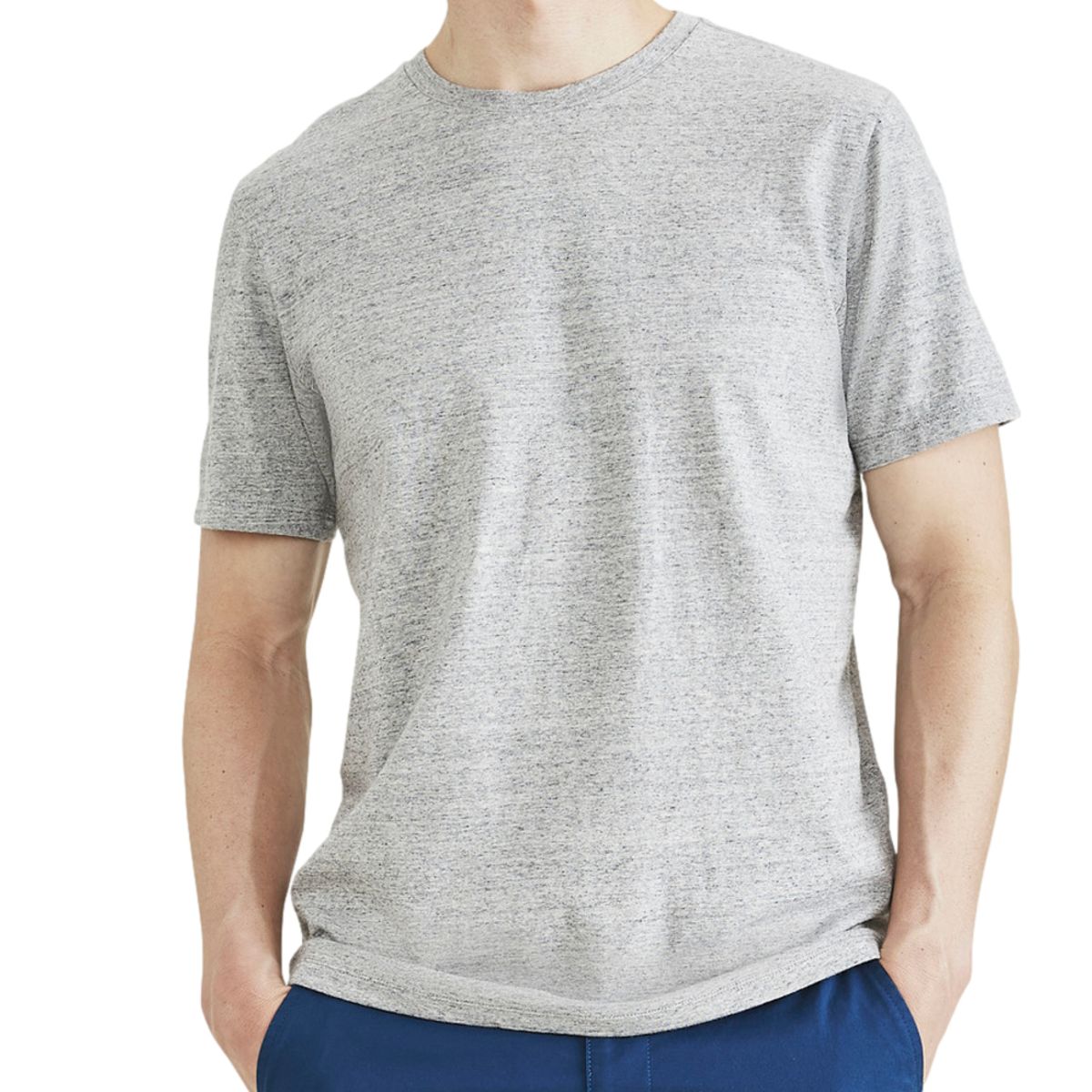 DOCKERS - Polera Hombre Crewneck Tee Slim Fit Gris Dockers