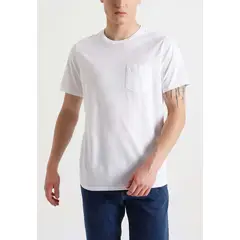 DOCKERS - Polera Pocket Tee Slim Fit Blanca