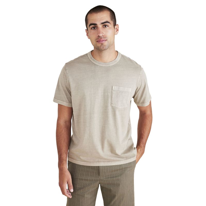 DOCKERS - Polera Hombre Pocket Tee Regular Fit Verde Dockers