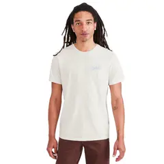 DOCKERS - Polera Hombre Graphic Tee Slim Fit Blanca Logo