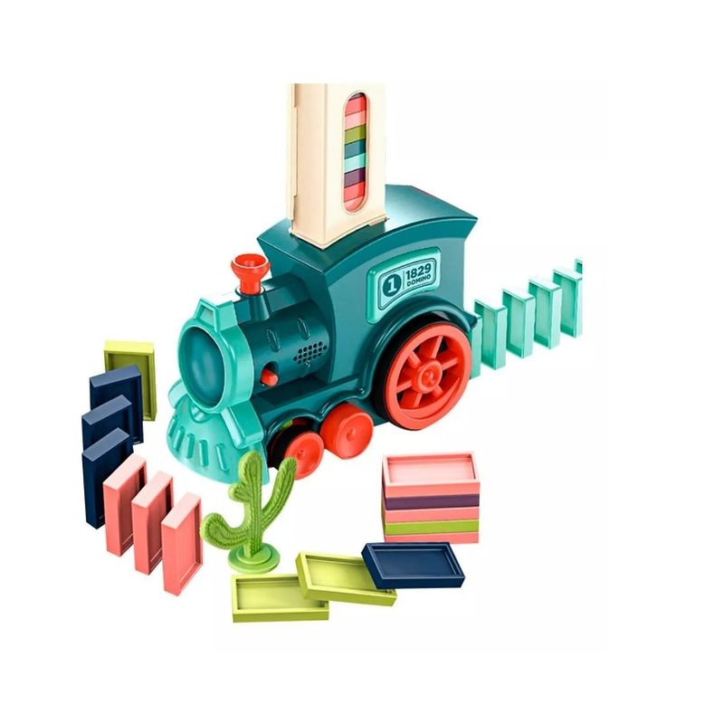 GENERICO - Juguete Tren De Bloques De Domino Para Construir Y Apilar