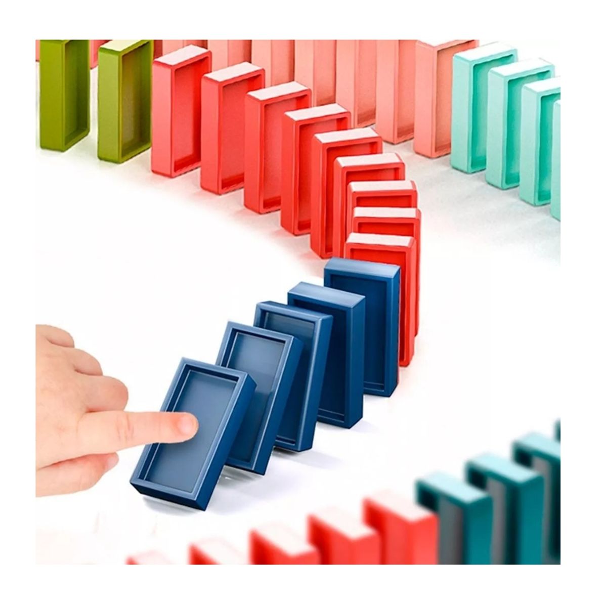 GENERICO - Juguete Tren De Bloques De Domino Para Construir Y Apilar