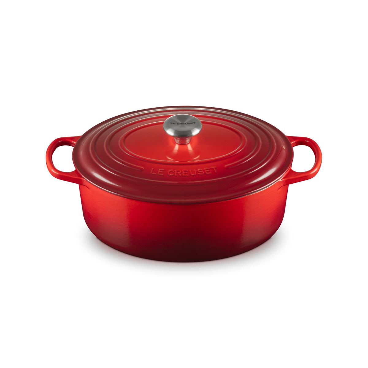 LE CREUSET - Le Creuset Cocotte Ovalada 31 cm Cereza Hierro