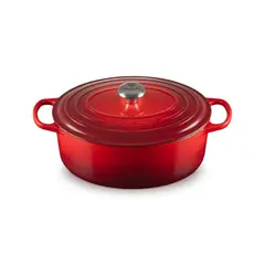 LE CREUSET - Cocotte Ovalada 31 cm Cereza Hierro