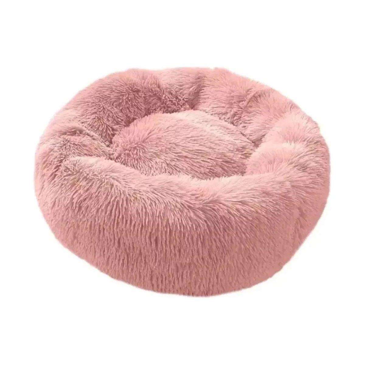 GENERICO - Cama Antiestrés Mascotas Gatos Perros 80 Cm Grande Xxl Rosa