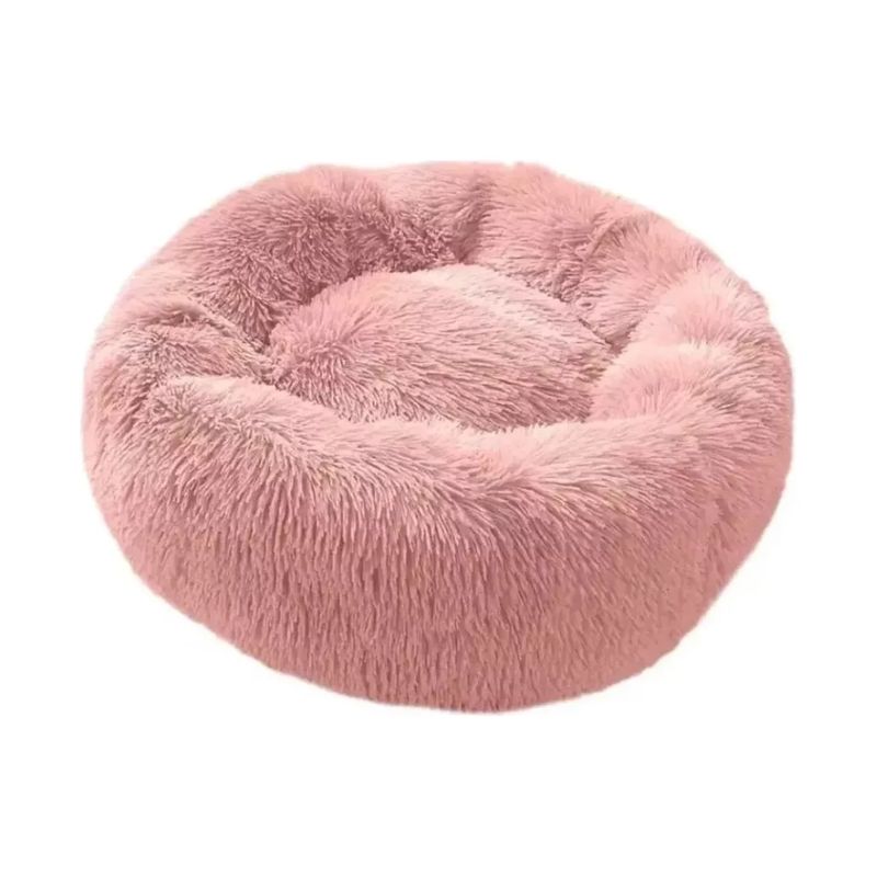 GENERICO - Cama Antiestrés Mascotas Gatos Perros 80 Cm Grande Xxl Rosa