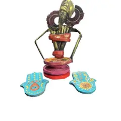 TAROT CHURRUCA OFICIAL - PORTA VELAS AFRICANA Y PORTA INCIENSO