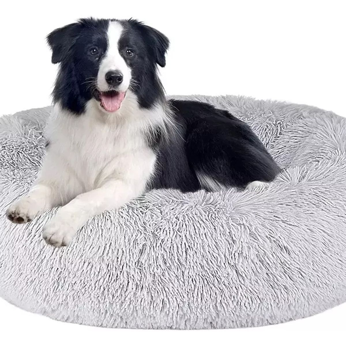 GENERICO - Cama Antiestrés Mascotas Gatos Perros 80 Cm Grande Xxl Gris