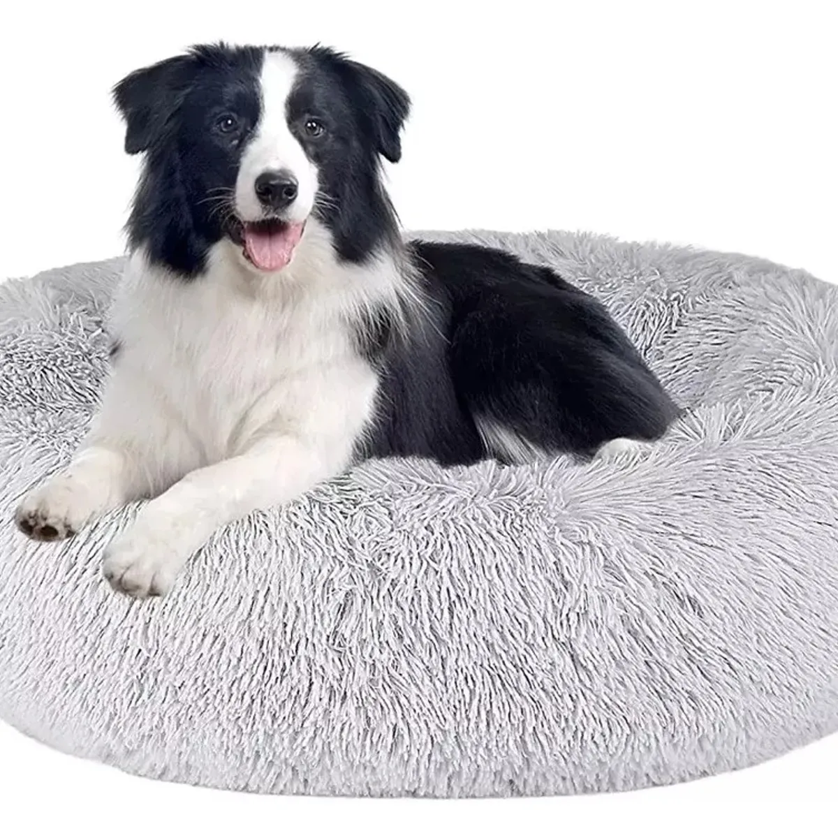 GENERICO - Cama Antiestrés Mascotas Gatos Perros 60 Cm Grande L Gris