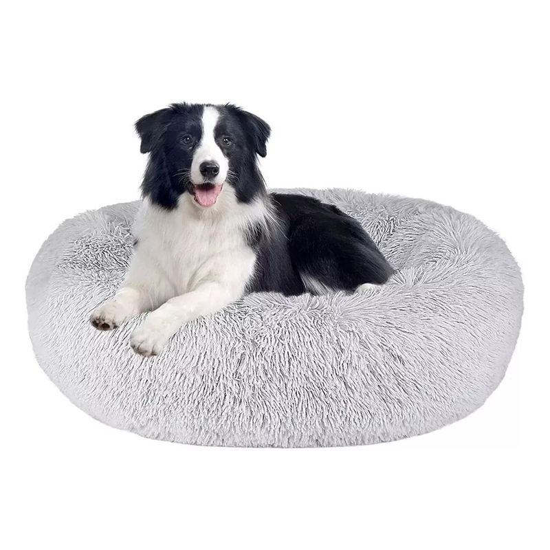 GENERICO - Cama Antiestrés Mascotas Gatos Perros 60 Cm Grande L Gris