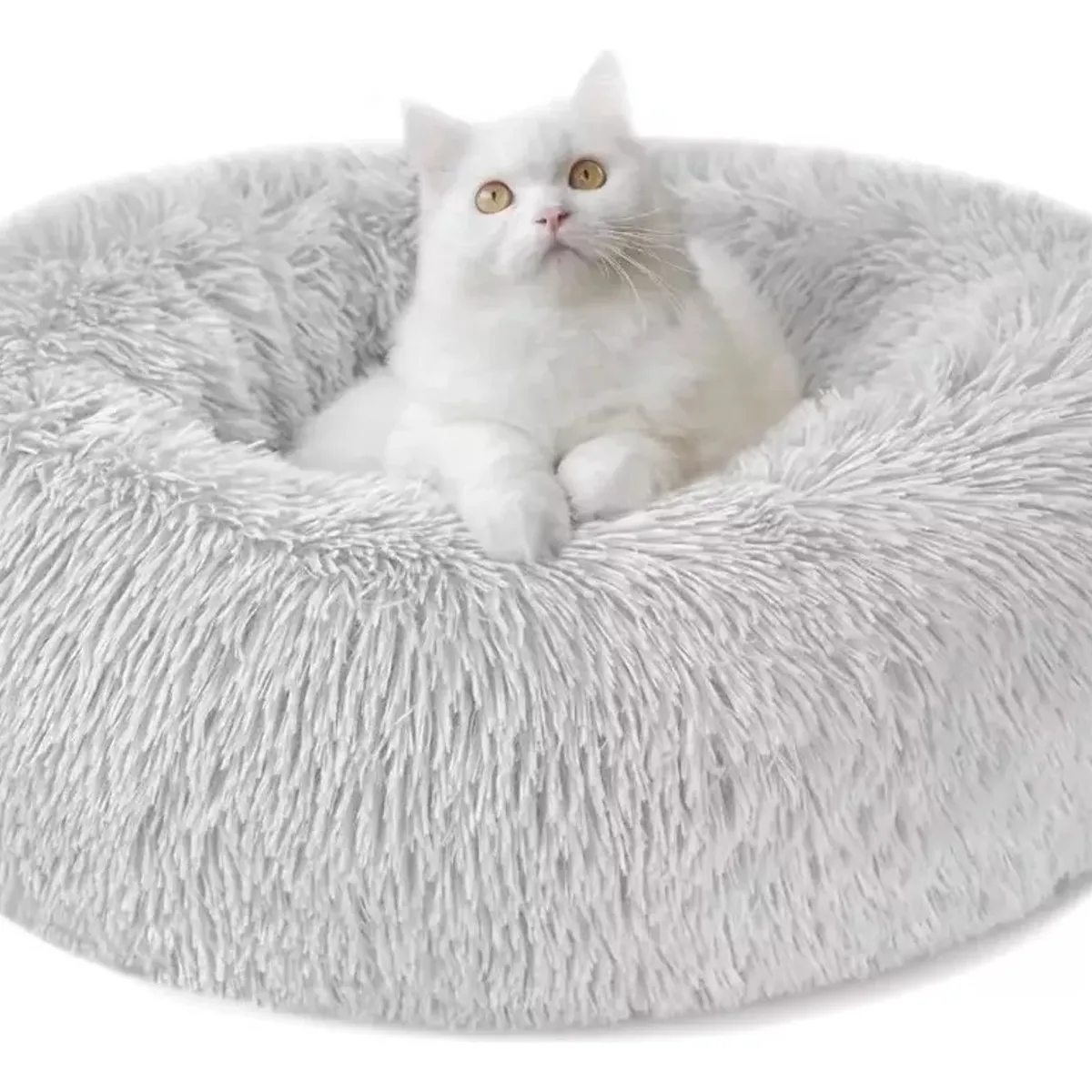 GENERICO - Cama Antiestrés Mascotas Gatos Perros 60 Cm Grande L Gris