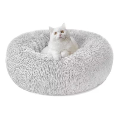 Imagen 2 del producto Cama Antiestrés Mascotas Gatos Perros 60 Cm Grande L Gris