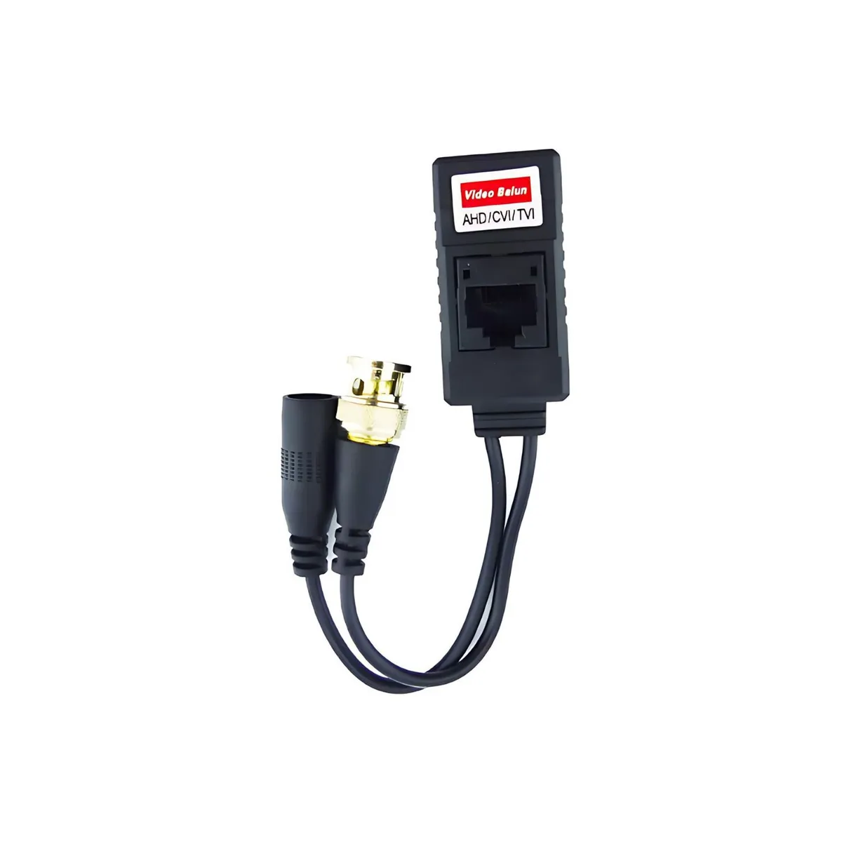 GENERICO - Balun Rj45 A Bnc Camaras Hd Seguridad Cctv Terminal Doble
