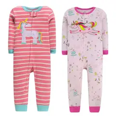 JUMP KIDS - Enterito Largo Pijama Para Niña Cierre Sin Pie 100% AlgodÃ³n
