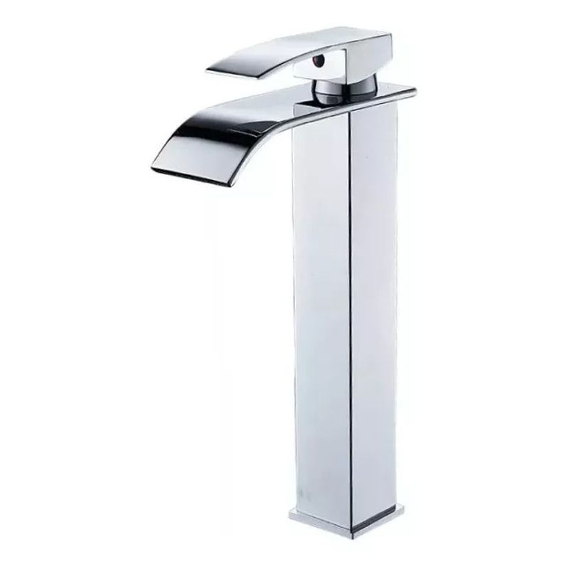 GENERICO - Llave Monomando Lavamanos Estilo Cascada Curva