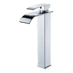 GENERICO - Llave Monomando Lavamanos Estilo Cascada Curva