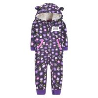 Enterito Largo Niña Polar Con Capucha Forrada En Corderito