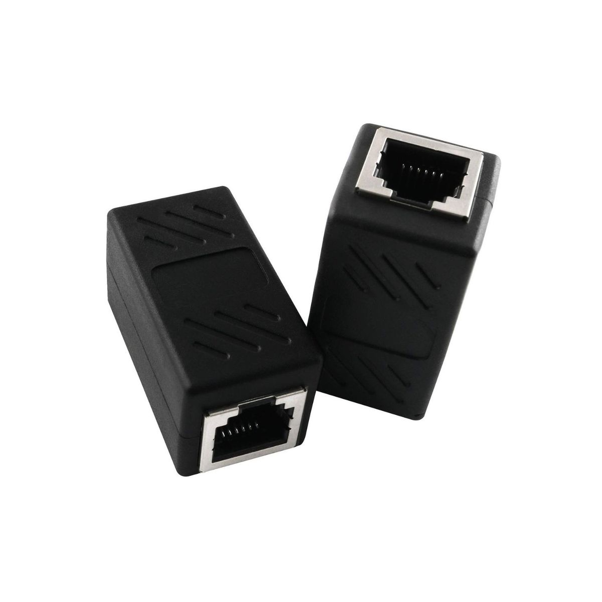 GENERICO - Copla Adaptador De Extensión Conector Ethernet RJ45 Cable Red