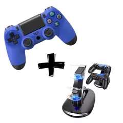 GENERICO - Pack Control Ps4 Colores + Estación de Carga