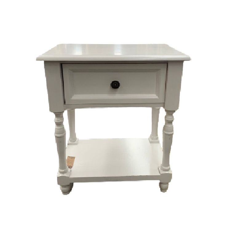 INTERACTIVE STORE - Velador blanco librero 1 cajon