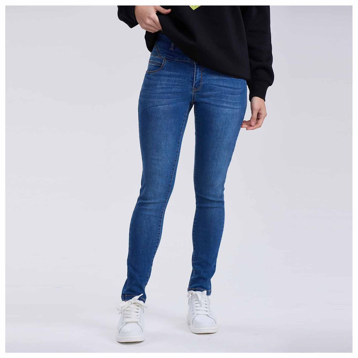FASHION'S PARK - Jeans Mujer Push Up 2 Botones Azul Fashion's Park