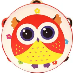 ARTIDIX - Pandero musical infantil diseño de búho PB-C8
