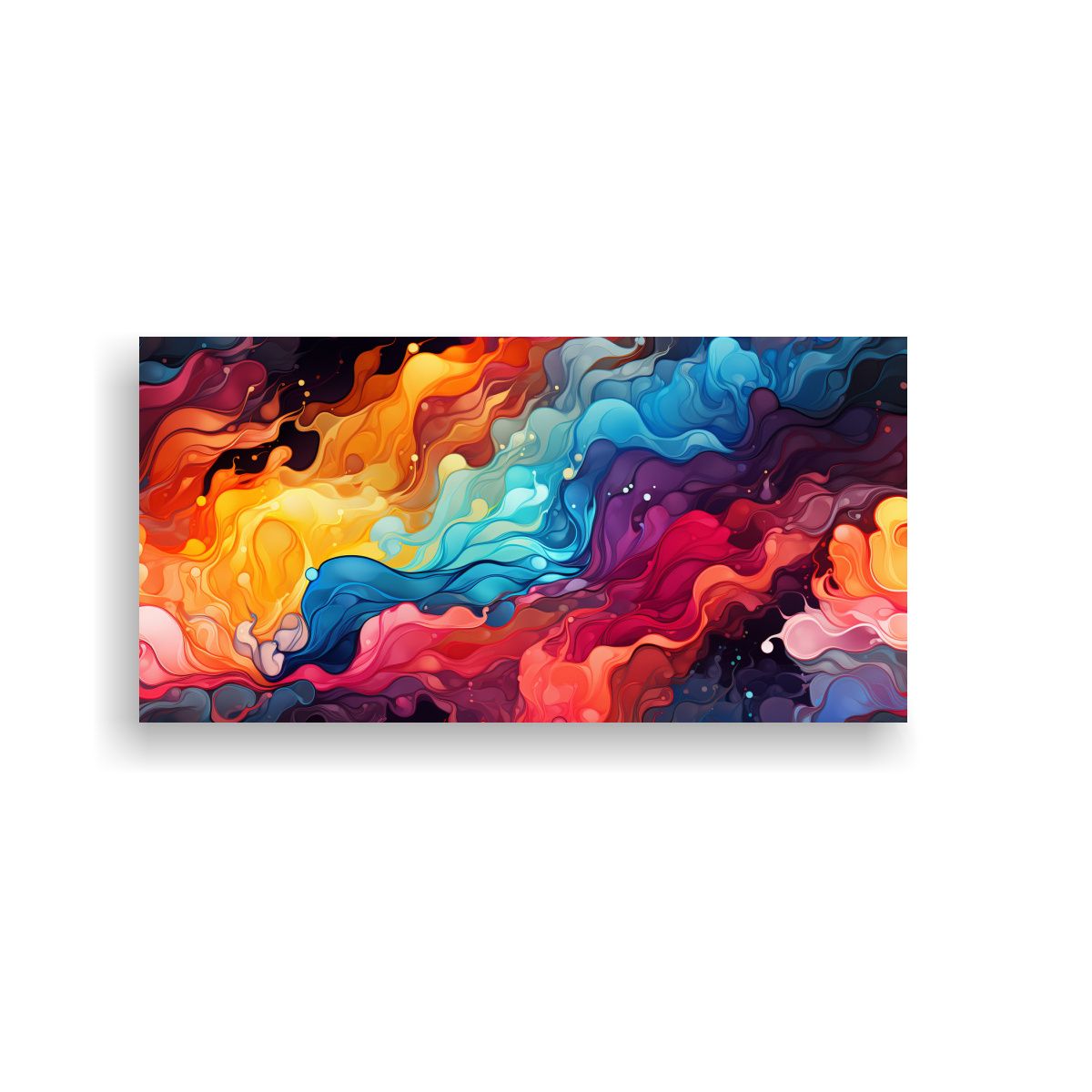 GENERICO - Pintura Abstracta Digitizada De La Vida Y Composición Del A 160x80cm