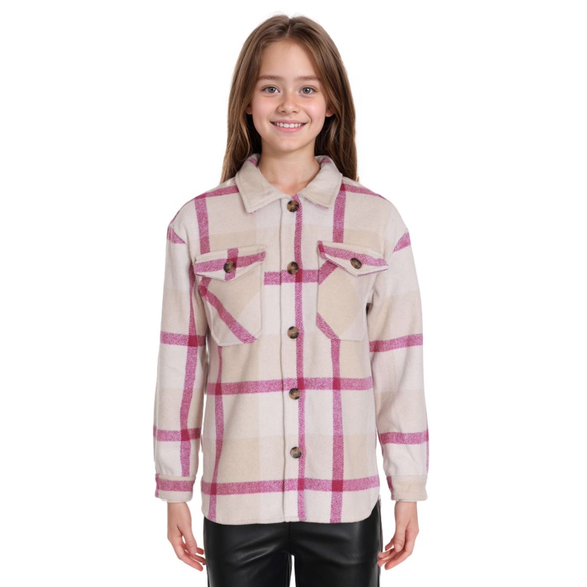 FASHION'S PARK - Blusa Niña Cotelé Polarnterior Beige Fashion's Park