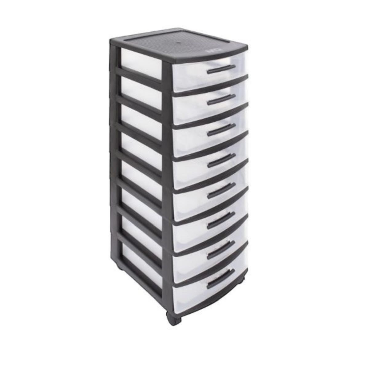 QRUBBER - Cajonero 8 Niveles Eclypse Negro MQ QRubber