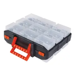 TACTIX - Organizador Plastico Doble Tipo Maleta 320602