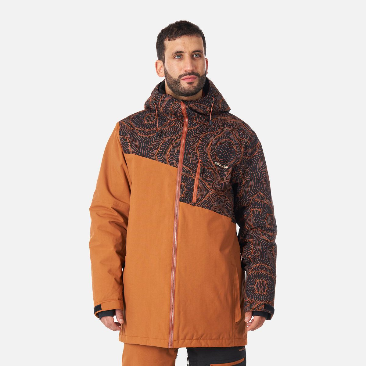 HAKA HONU - Chaqueta Hombre Yeti Print Terracota Haka Honu