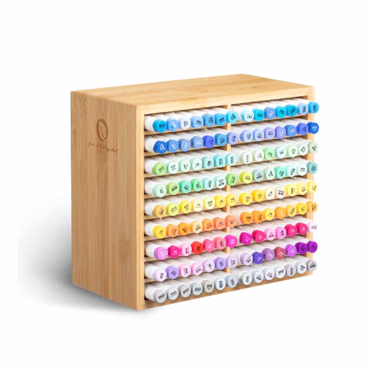 OHUHU - Organizador De Marcadores De Bambú Ohuhu