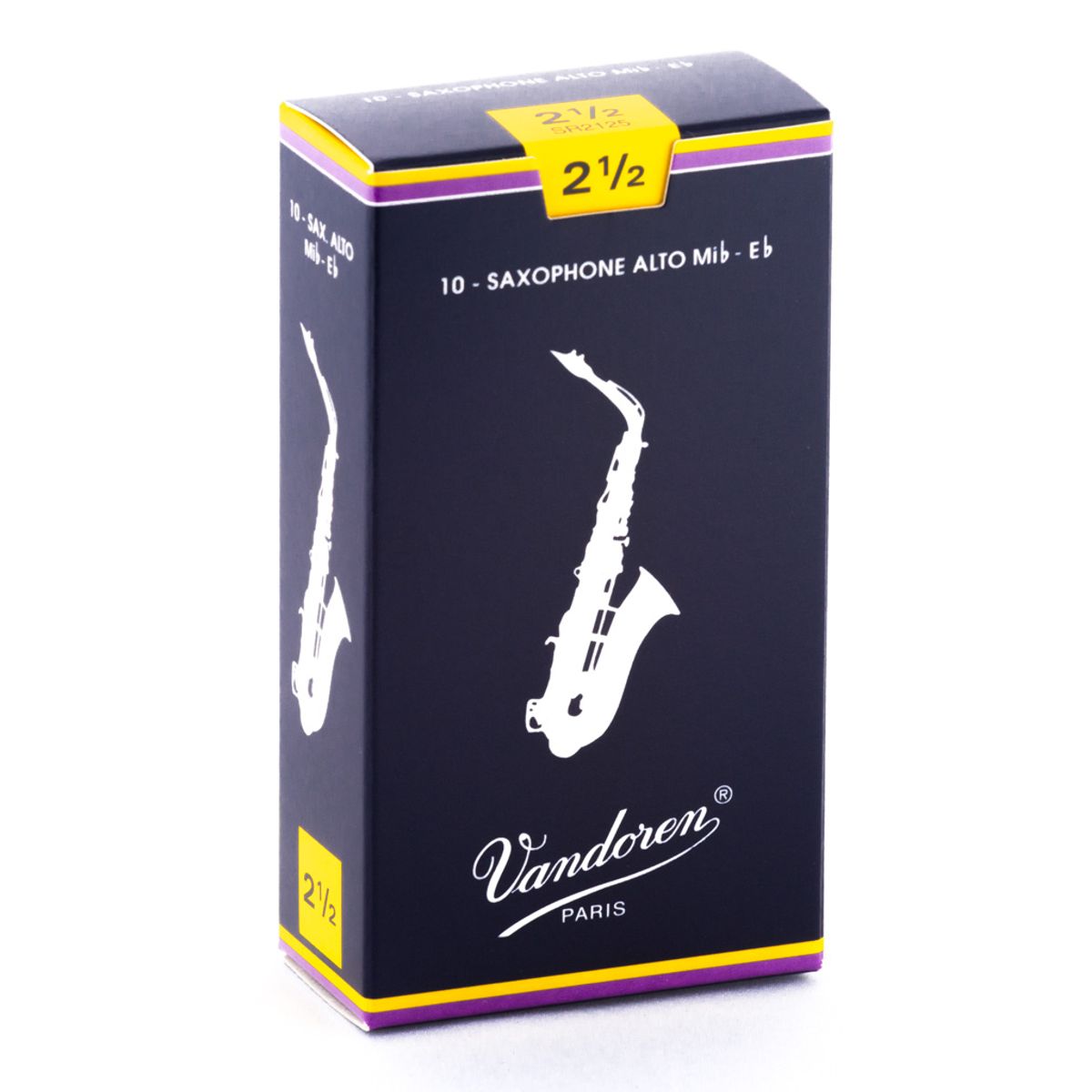 VANDOREN - Cajas de cañas Saxo Alto TRADICIONAL Nº2.5 SR2125 Vandoren