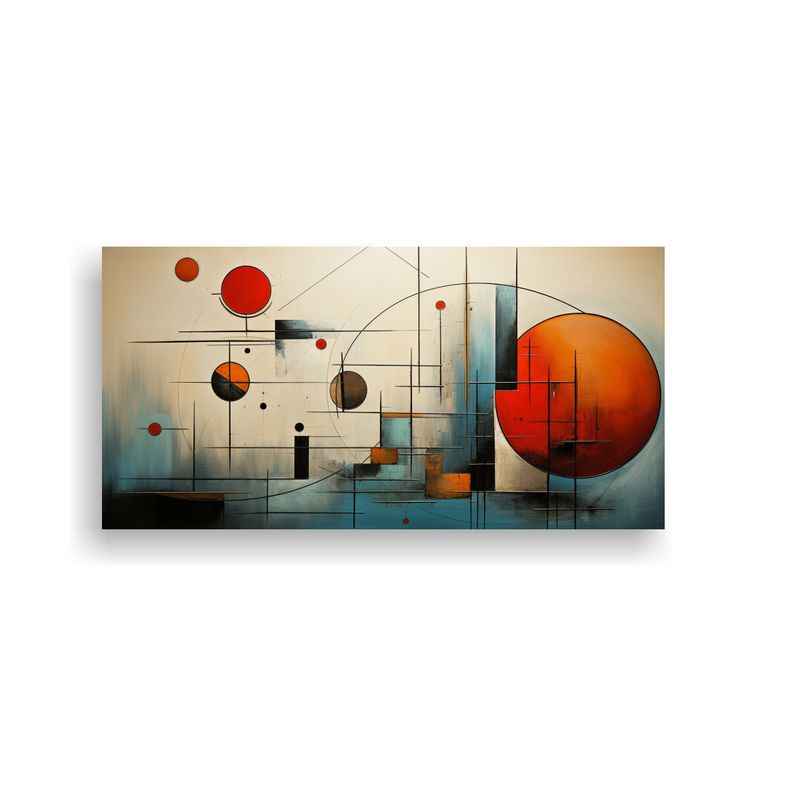 GENERICO - Pinturas Decorativas De Arte Abstracto Moderno De Mediados D 80x40cm