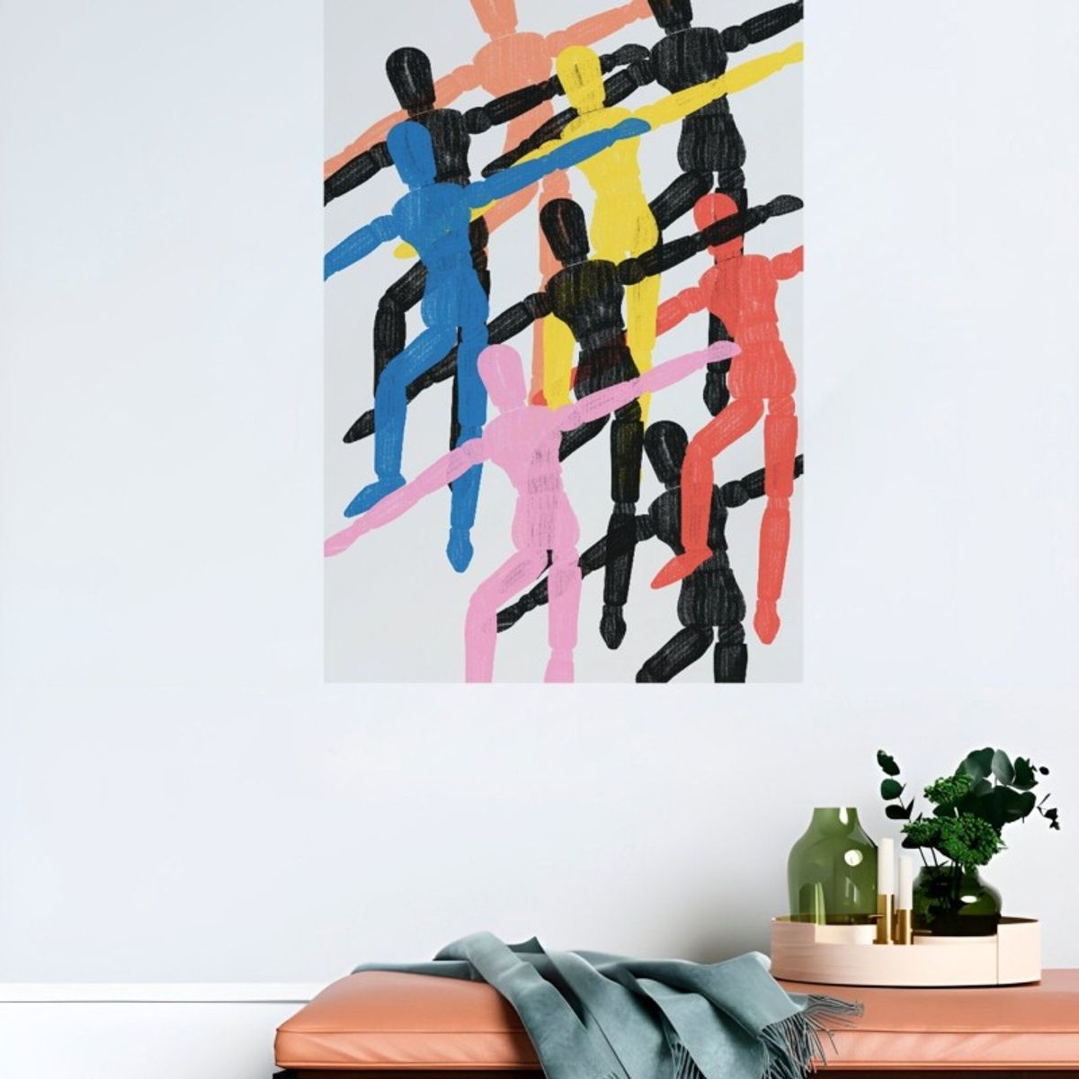 PASQUIN - Poster adhesivo XL Reposicionable Siluetas