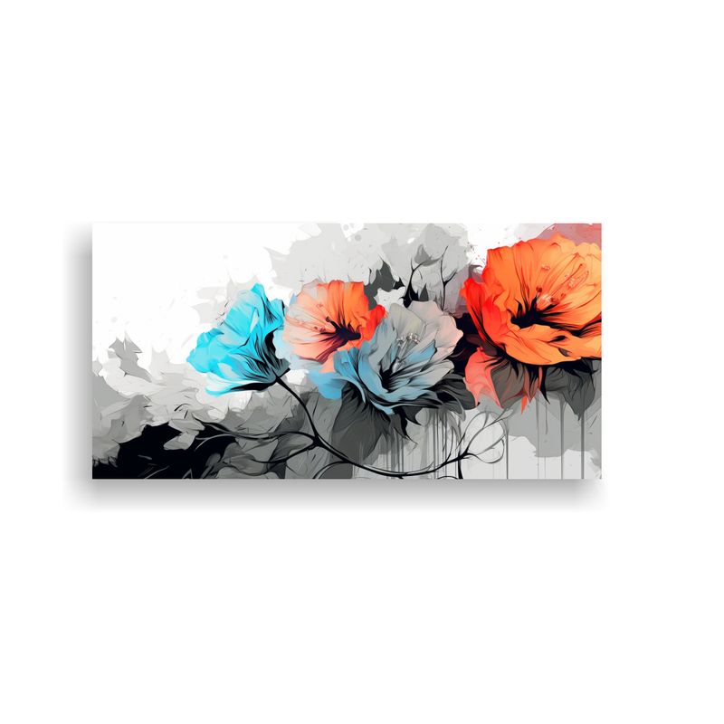 GENERICO - Pinturas Decorativas Estilo Neonoir En Bastidor Con Líneas  160x80cm