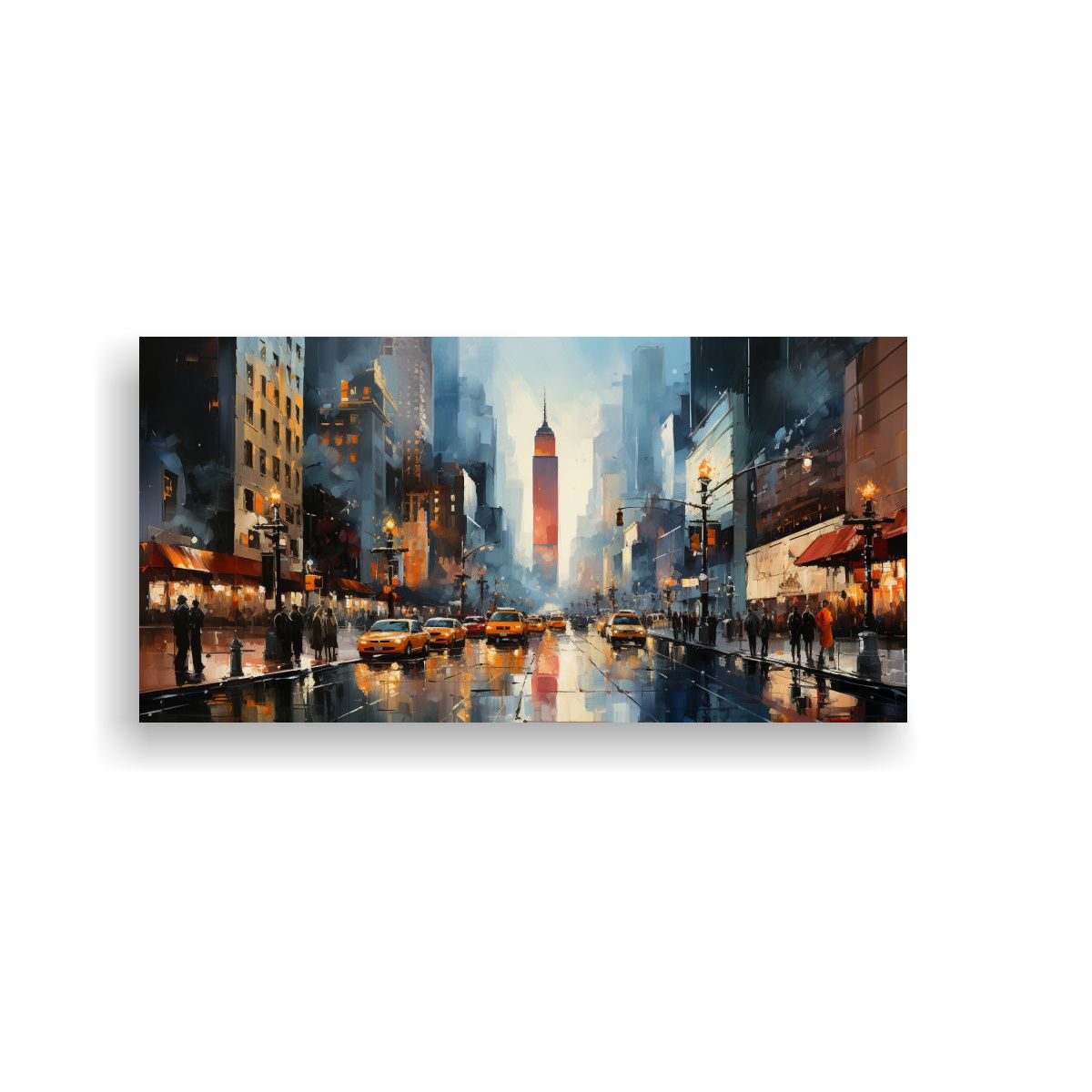 GENERICO - Pintura De Paisaje Del Lienzo Conceptual Brillante De La Cal 160x80cm