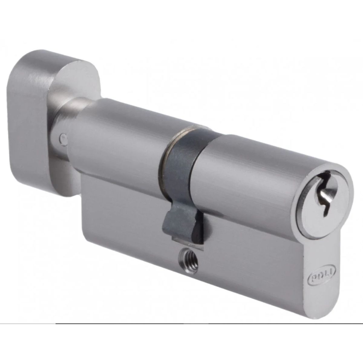 POLI - Cilindro Euro 70 mm Llave/Perilla Niquel