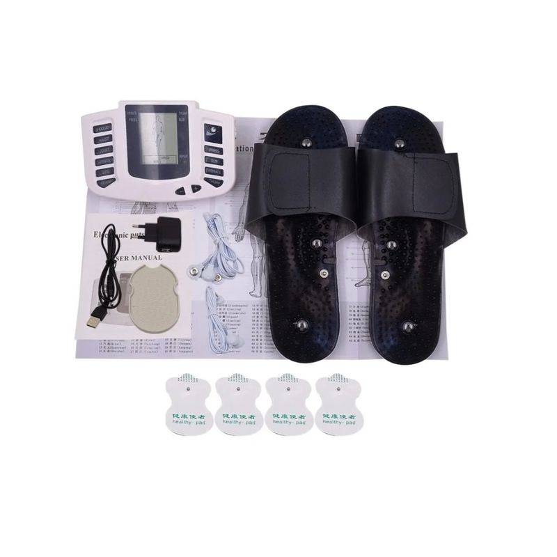 GENERICO - Electroestimulador Máquina Electro Físico Terapia Salud Black